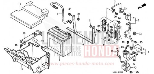 BATTERIE GL1500C2 de 2002